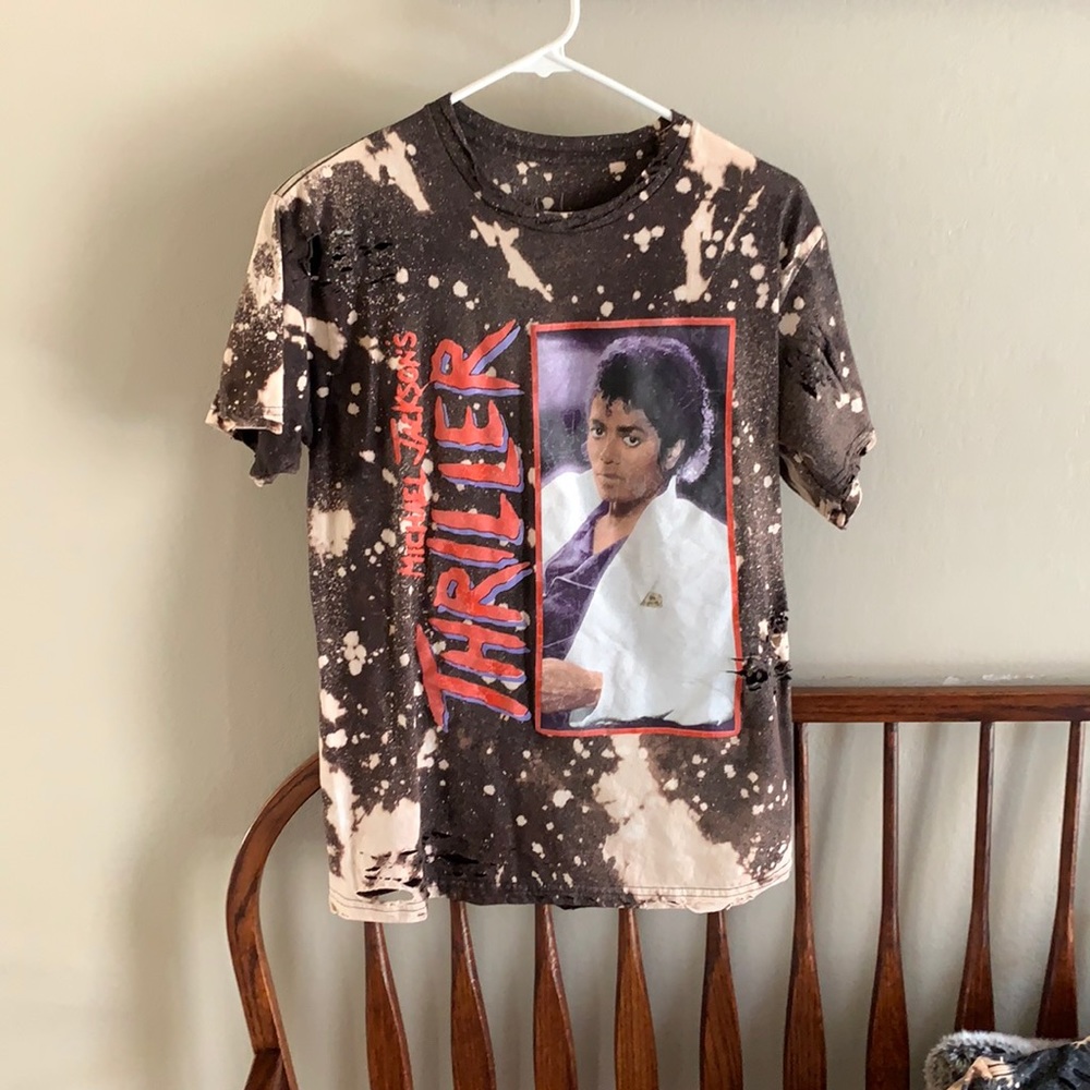 Michael Jackson thriller bleached graphic tee